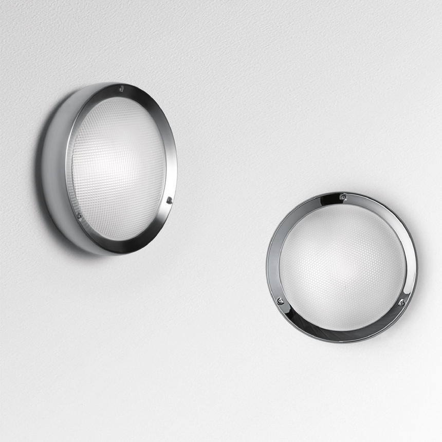 Round Stainless Steel Ceiling Lamp | Artemide Niki | Italianfurniture.com