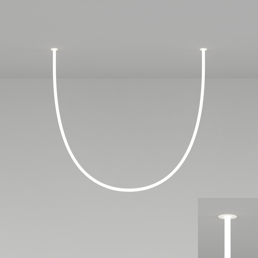 Flexible Tube Ceiling Lamp | Artemide La Linea | Italianfurniture.com