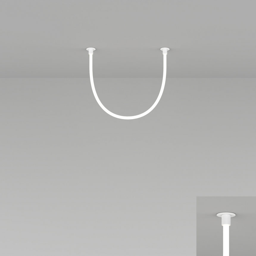 Flexible Tube Ceiling Lamp | Artemide La Linea | Italianfurniture.com