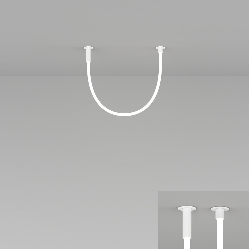 Flexible Tube Ceiling Lamp | Artemide La Linea | Italianfurniture.com