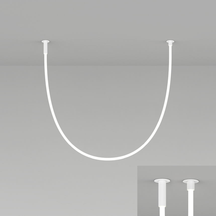 Flexible Tube Ceiling Lamp | Artemide La Linea | Italianfurniture.com