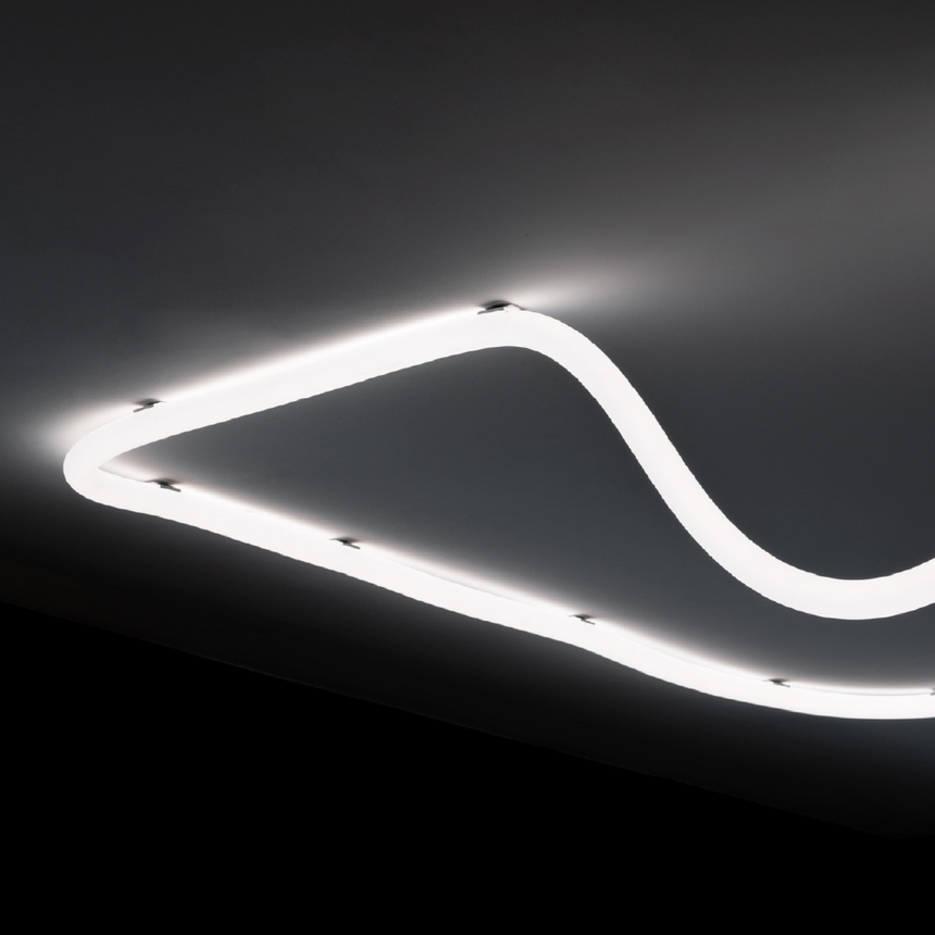 Flexible Tube Wall/Ceiling Lamp | Artemide La Linea | Italianfurniture.com