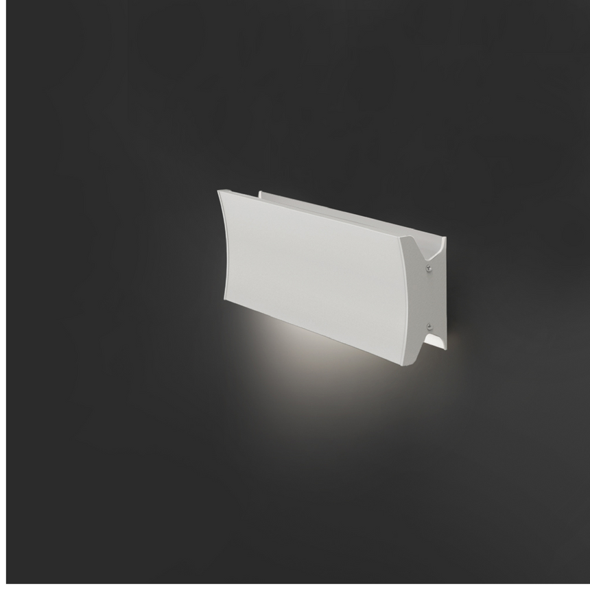 Gray Dimmable Mono Wall/Ceiling Lamp | Artemide Lineacurve | Italianfurniture.com