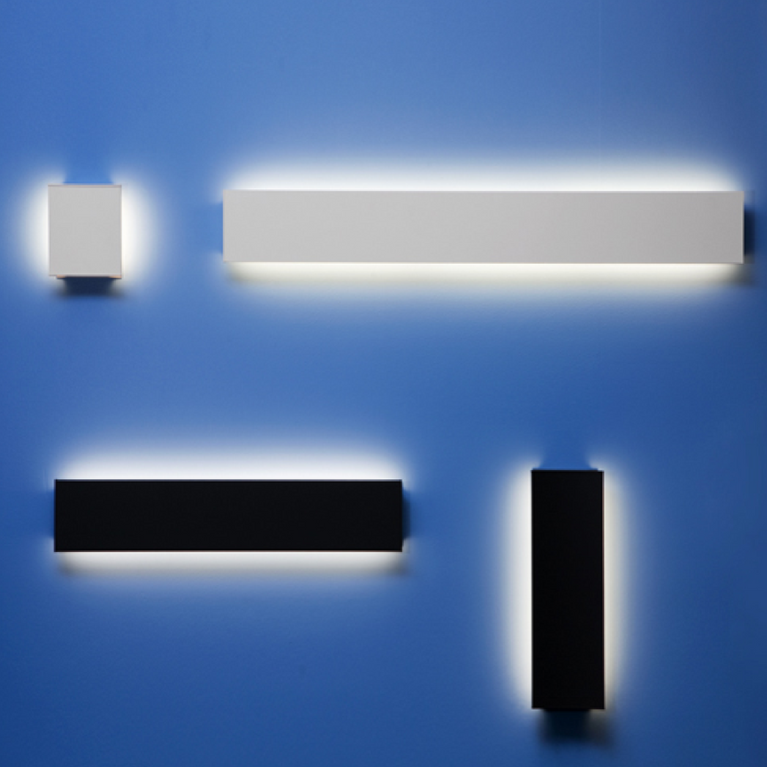 Gray Bar Mono Wall/Ceiling Lamp | Artemide Lineaflat | Italianfurniture.com