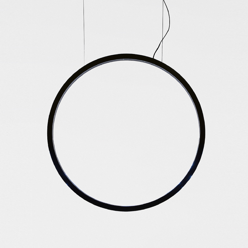 Black Ring Outdoor Pendant Lamp | Artemide O | Italianfurniture.com