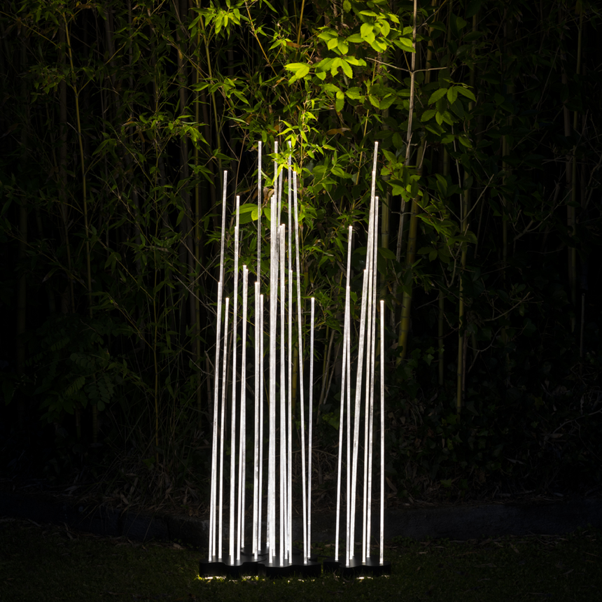 Transparent Rods Outdoor Floor Lamp | Artemide Reeds | Italianfurniture.com
