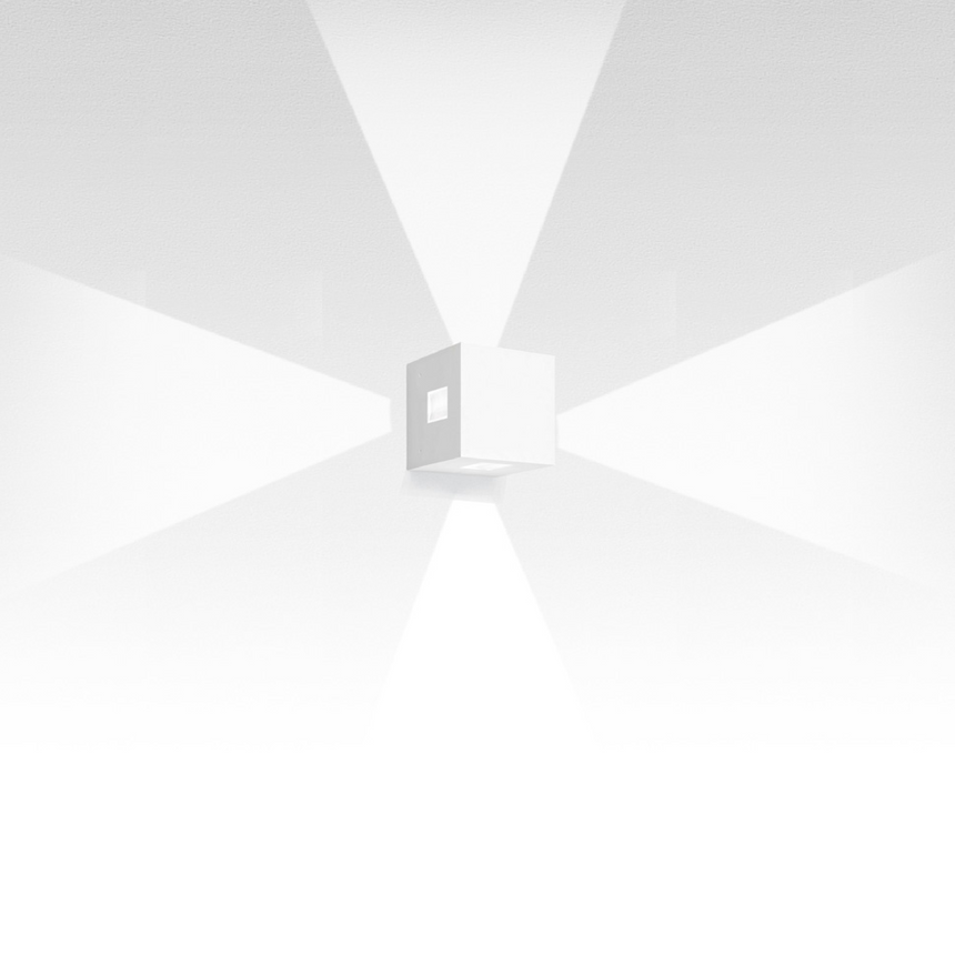 Square Direct/Indirect Wall Lamp | Artemide Effetto | Italianfurniture.com