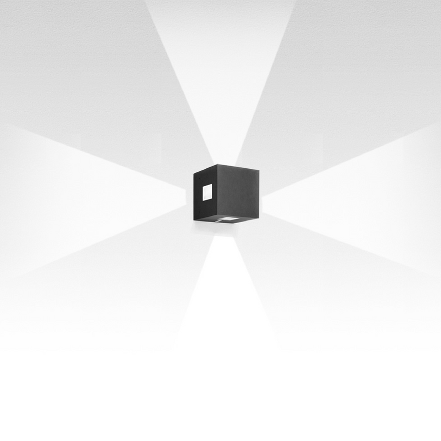 Square Direct/Indirect Wall Lamp | Artemide Effetto | Italianfurniture.com