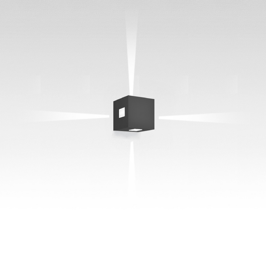 Square Direct/Indirect Wall Lamp | Artemide Effetto | Italianfurniture.com