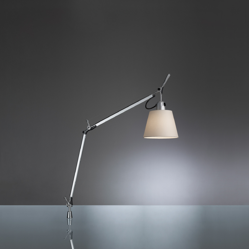 Industrial Table Lamp with Shade | Artemide Tolomeo | Italianfurniture.com