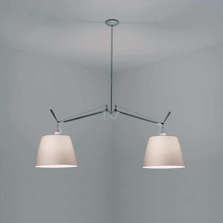 Double Empire Shade Pendant Lamp | Artemide Tolomeo | Italianfurniture.com