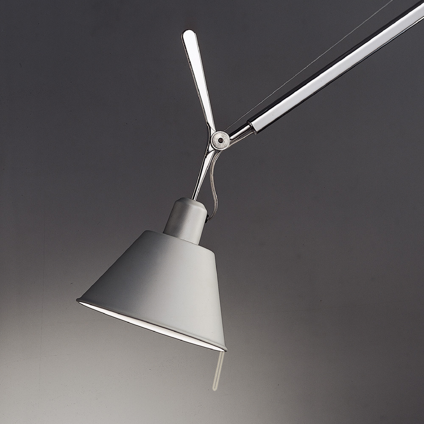 Aluminum Off Center Pendant Lamp | Artemide Tolomeo | Italianfurniture.com
