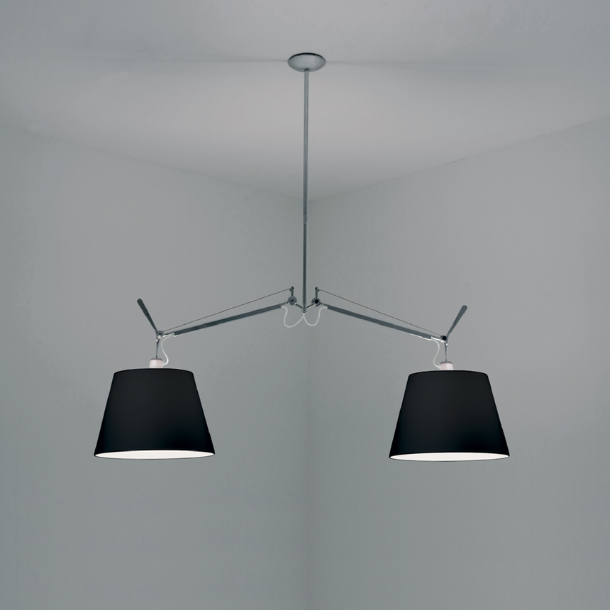 Double Empire Shade Pendant Lamp | Artemide Tolomeo | Italianfurniture.com