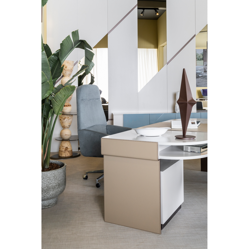 Leather Topped Drawer Desk | Bizzotto Italia Plume | Italianfurniture.com