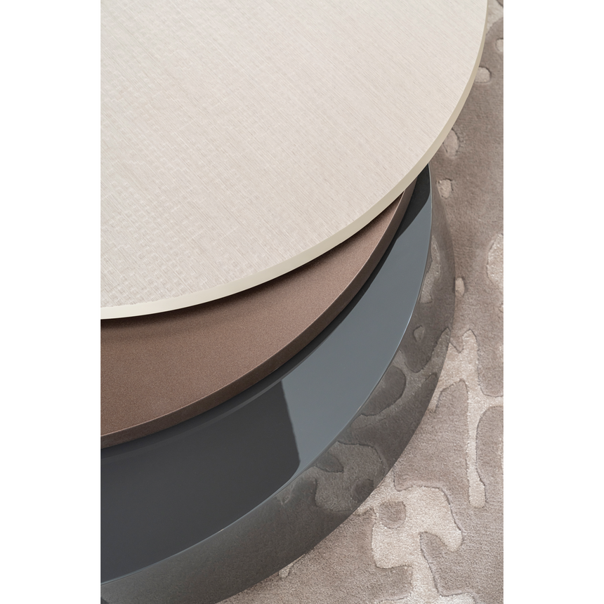 Triple Top Round Coffee Table | Bizzotto Italia Plinko | Italianfurniture.com