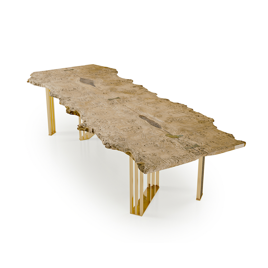 Organic-Shaped Wooden Garden Table | Bizzotto Italia Sidney