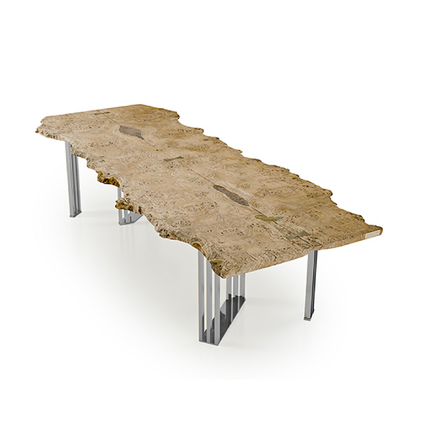 Organic-Shaped Wooden Garden Table | Bizzotto Italia Sidney