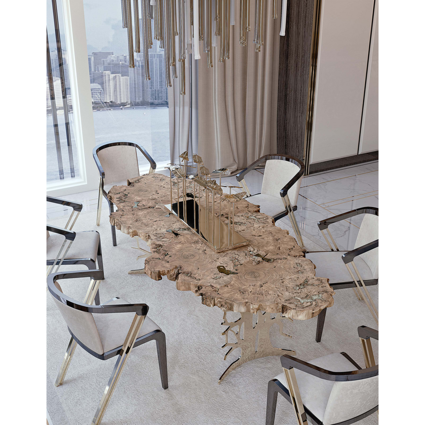 Organic Oval Dining Table | Bizzotto Italia Sidney