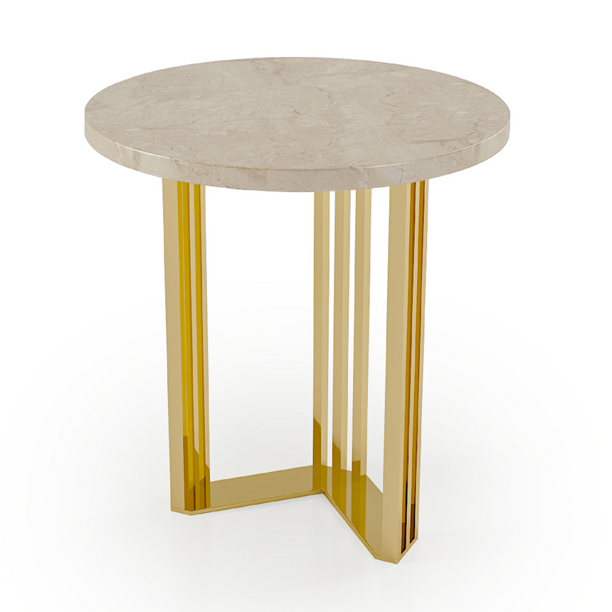 Modern Round Side Table | Bizzotto Italia Infinity | Italianfurniture.com