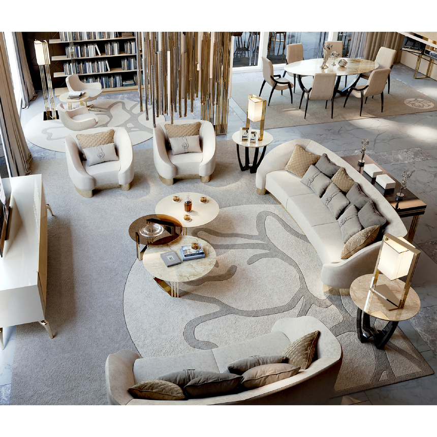 Modern Round Coffee Table | Bizzotto Italia Infinity