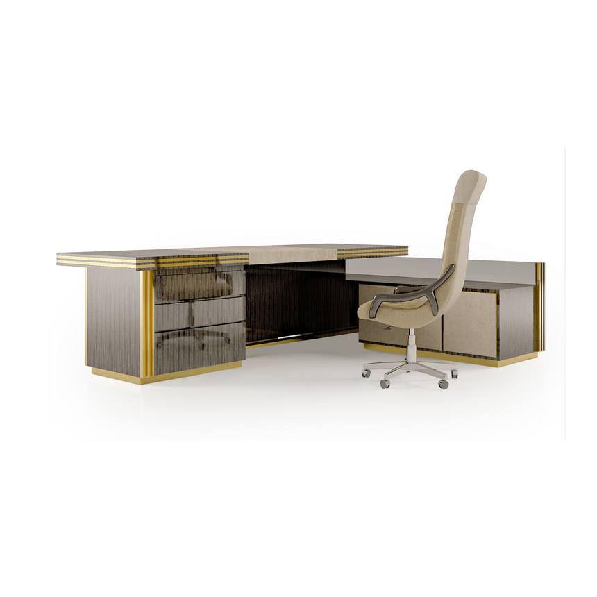 Leather Top Desk | Bizzotto Italia Infinity