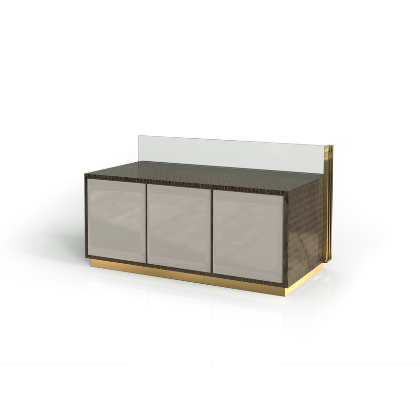 Leather Top Desk | Bizzotto Italia Infinity