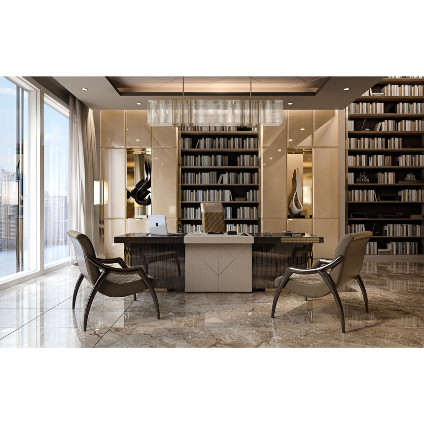 Leather Top Desk | Bizzotto Italia Infinity