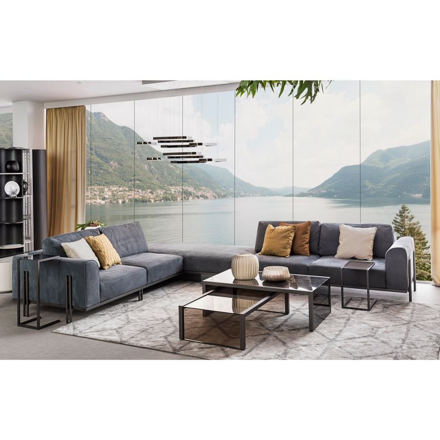 Metal Framed Rectangular Coffee Table | Bizzotto Italia Ikat | Italianfurniture.com