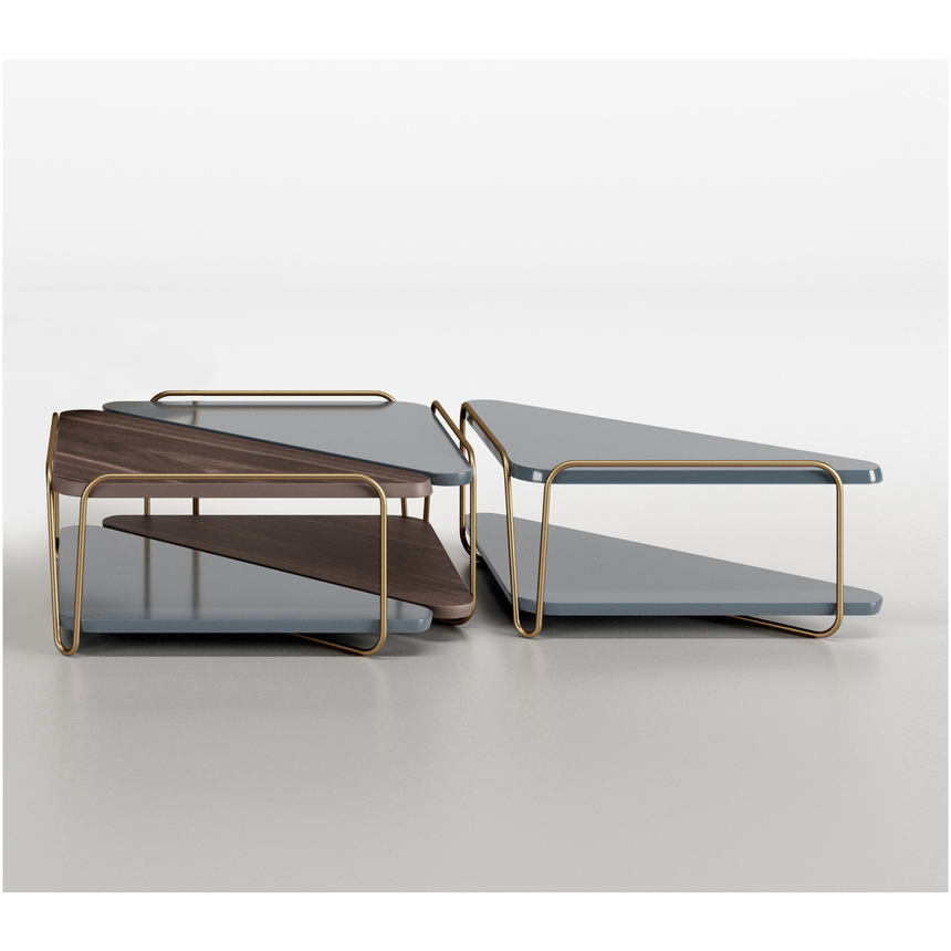 Triangular Undershelf Coffee Table | Bizzotto Italia Hanami | Italianfurniture.com
