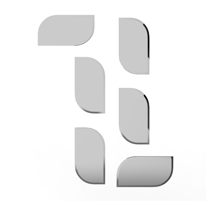 White Modular Mirror | Bizzotto Italia Leaf | Italianfurniture.com