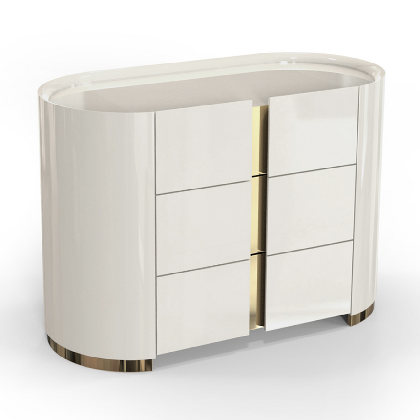 3-Drawer Modern Nightstand | Bizzotto Italia Ikat | Italianfurniture.com
