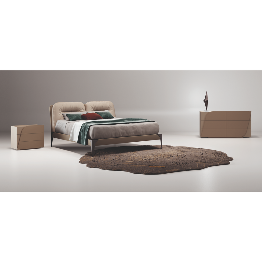 6-Drawer Leather Dresser | Bizzotto Italia Jete | Italianfurniture.com