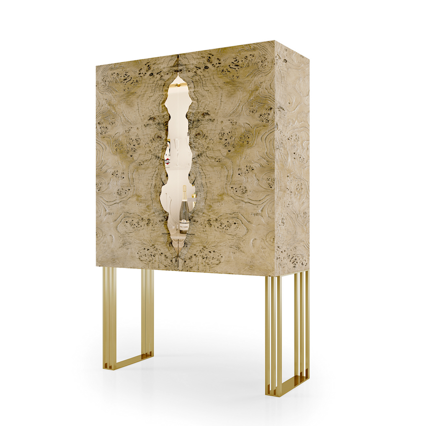 Wooden Modern Wine Cabinet | Bizzotto Italia Sidney | Italianfurniture.com