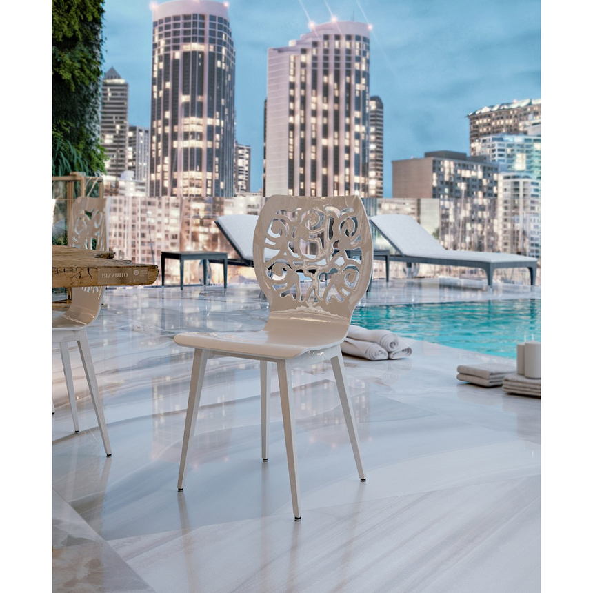 Fretwork Dining Chair | Bizzotto Italia Rose