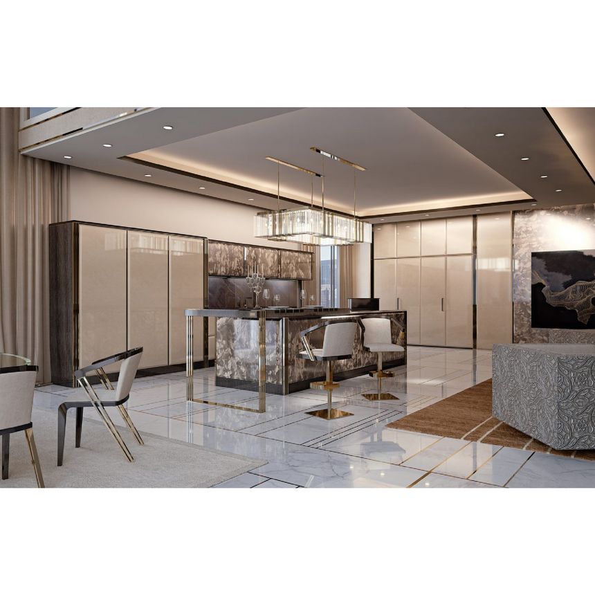 Two-Toned Metal Bar Stool | Bizzotto Italia Infinity | Italianfurniture.com