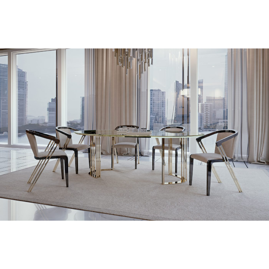 Two-Tone Metal Dining Chair | Bizzotto Italia Infinity | Italianfurniture.com
