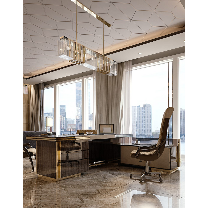 Wheeled High-Back Swivel Armchair | Bizzotto Italia Symphony | Italianfurniture.com