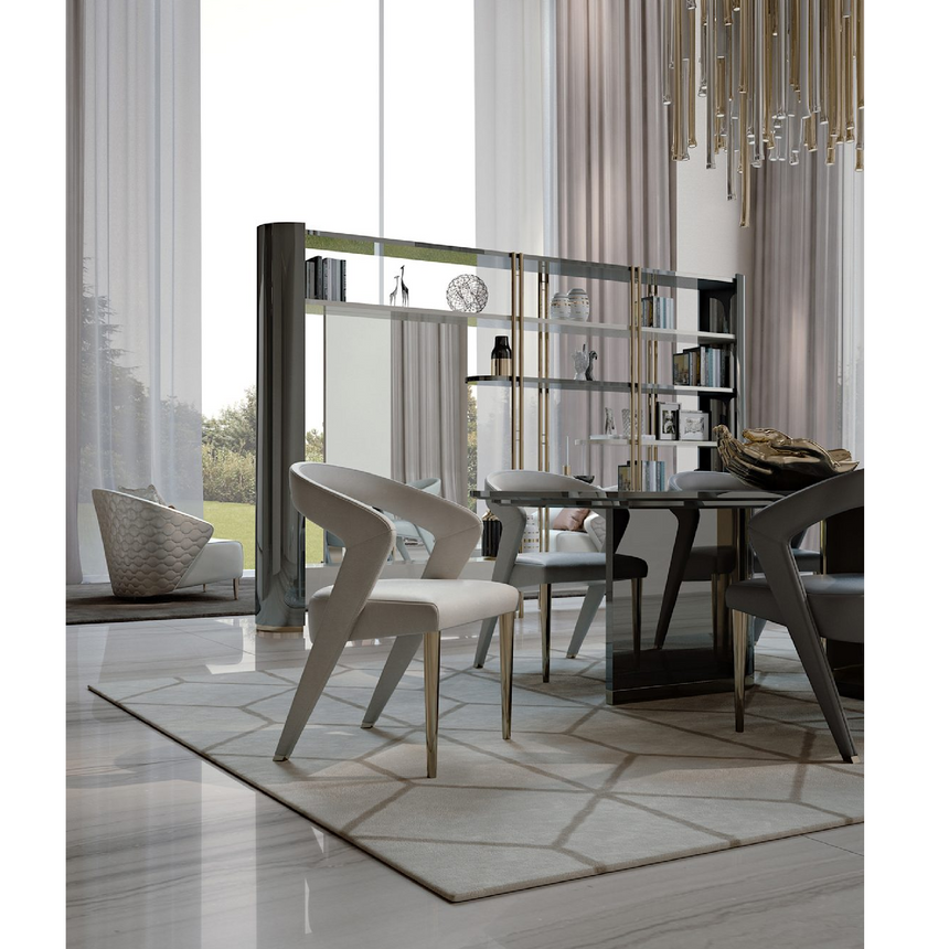 Curved Modern Dining Chair | Bizzotto Italia Wave | Italianfurniture.com