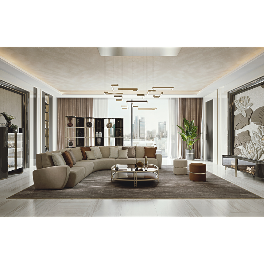 Angled-Arm Upholstered Sofa | Bizzotto Italia Dune | Italianfurniture.com