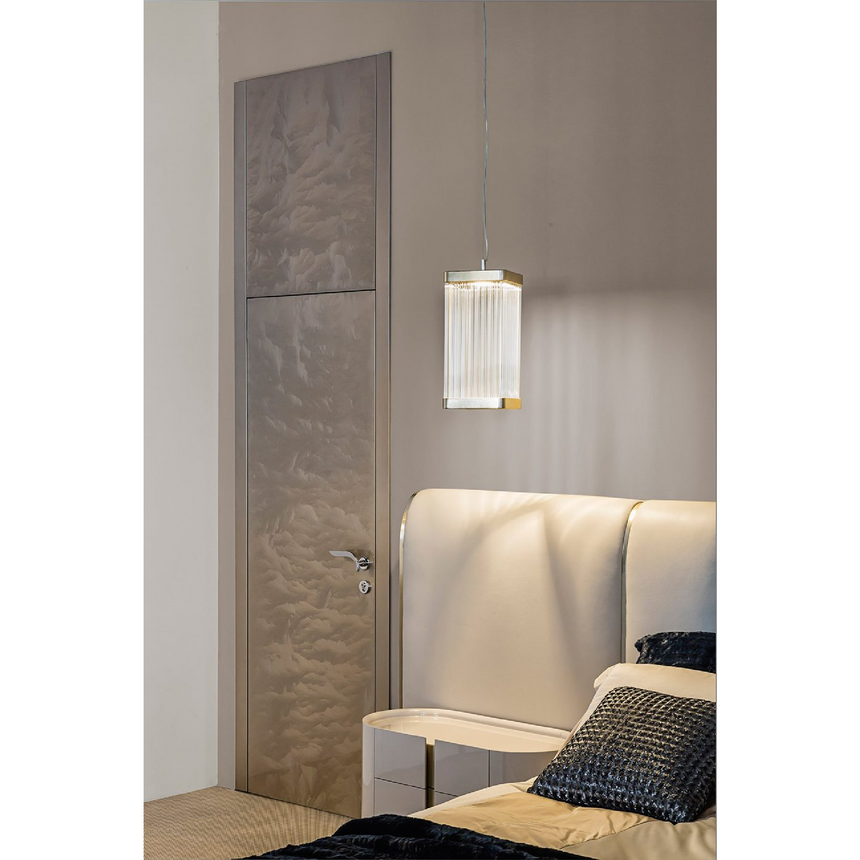 Square Glass Pendant Lamp | Bizzotto Italia Ikat | Italianfurniture.com