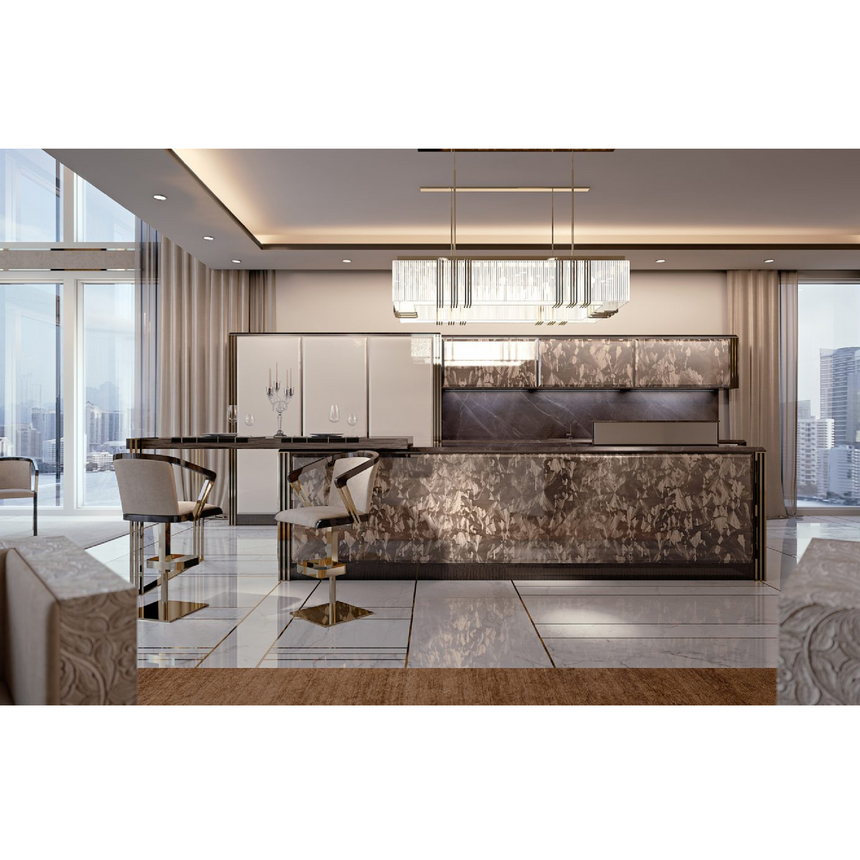 Glass Rods Ceiling Lamp | Bizzotto Italia Infinity | Italianfurniture.com