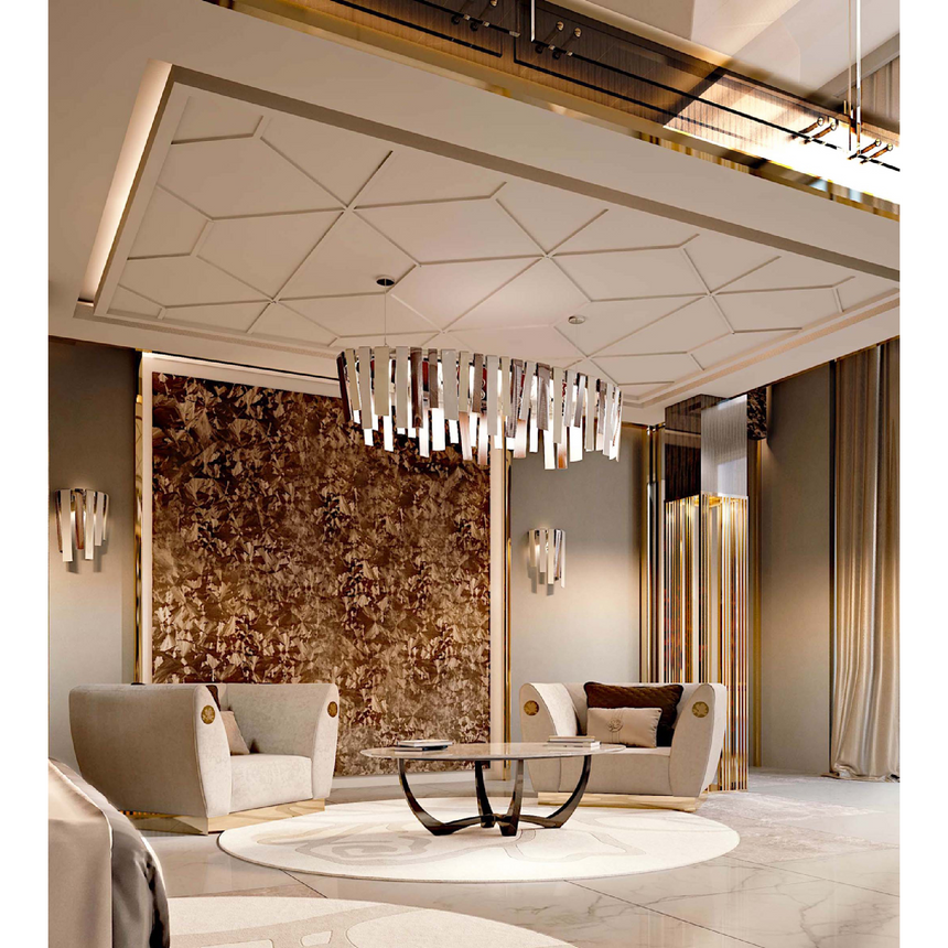 Cascading Tubes Ceiling Lamp | Bizzotto Italia Infinity | Italianfurniture.com
