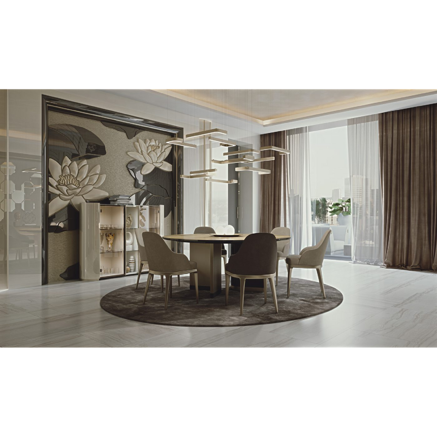 Metallic Curved Ceiling Lamp | Bizzotto Italia Horizons | Italianfurniture.com