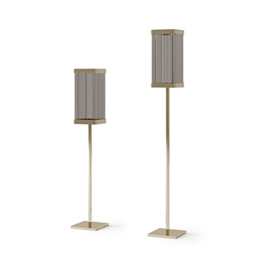 Glass Shade Floor Lamp | Bizzotto Italia Ikat | Italianfurniture.com