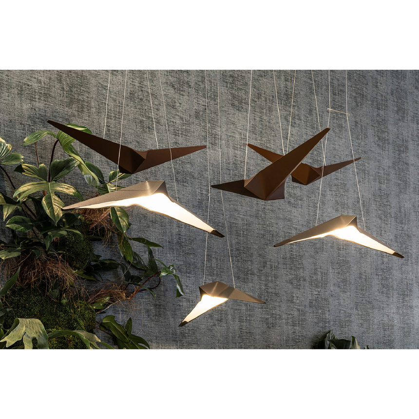 Folded Metal Pendant Lamp | Bizzotto Italia Noshi | Italianfurniture.com