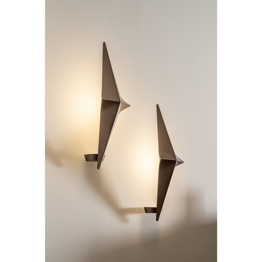 Gold Faceted Wall Light | Bizzotto Italia Noshi | Italianfurniture.com