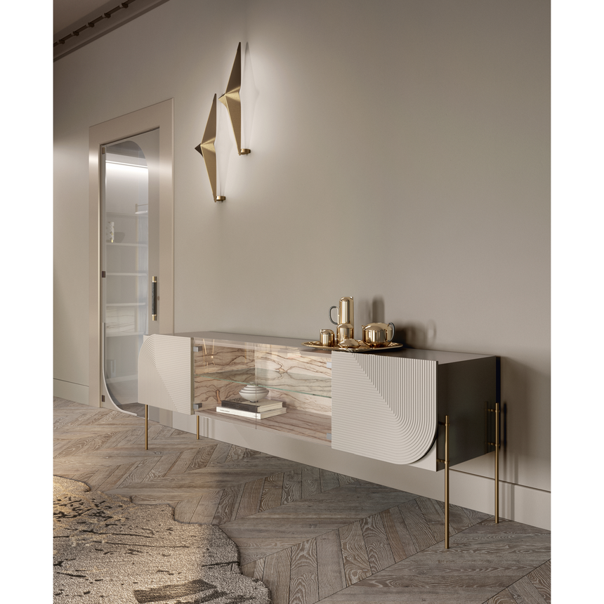 Gold Faceted Wall Light | Bizzotto Italia Noshi | Italianfurniture.com