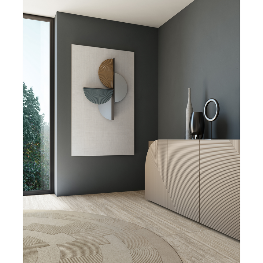 Cream Engraved 4-Door Sideboard | Bizzotto Italia Drop | Italianfurniture.com