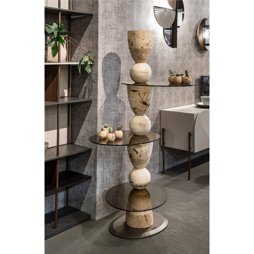 Stacked Wood Bookcase | Bizzotto Italia Pluff