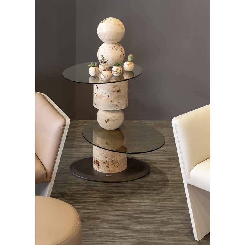 Stacked Wood Bookcase | Bizzotto Italia Pluff